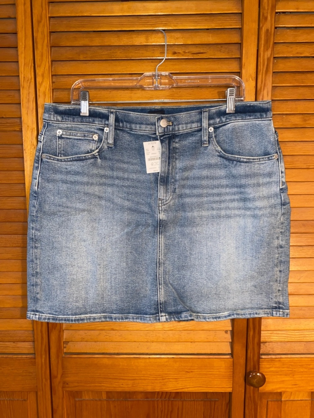 NWT J. Crew Denim Mini Skirt